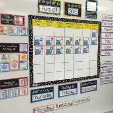 Organized And Cohesive Classroom Calendar Classroom Reveal Classroom Calendar Kindergarten Calendar