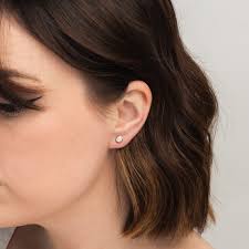 Elli Parr Bezel Simulated Diamond Studs