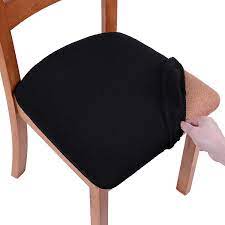 20 hot textiles to buy or diy. Buy Smiry Seat Covers For Dining Room Chairs Stretch Jacquard Dining Room Chair Seat Covers Set Of 2 Black Online In Turkey B07g37ghw5