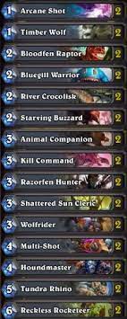 The best basic and budget hearthstone decks. Hearthstone Best Hunter Basic Deck Free Deck Hunter Cards Eurogamer Net