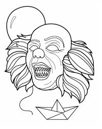 Coloring pages can usher creativity in your children's minds and give them the freedom of expression. Creepy Clown Pennywise Coloring Page Free Printable Coloring Pages For Kids