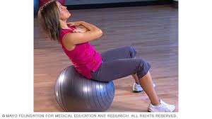 slide show core strength exercises with a fitness ball