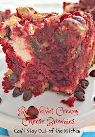 Red Velvet Cream Cheese Brownies Recipe Holiday Baking Cream Cheese Brownies Cheese Brownies