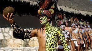 Exhibiciones en Cuba del ascentral juego de pelota Maya - Radio Reloj