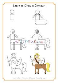 Centaurs (also called kentauroi and hippocentaur) are half man, half horse animals credited to by greek mythology. Learn To Draw Centaur