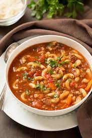 Add bell pepper, onion and garlic, salt (go lightly) the soya sauce is very salty and pepper to taste. Goulash Soup Beef And Tomato Macaroni Soup Cooking Classy