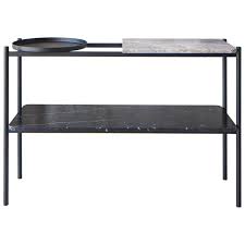 Bagneres Console Table Emperador Brown And Marquina Black Marble Metal Furniture Marble Console Table Modern Console Tables