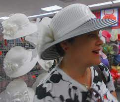 Trying Out Some Easter Bonnet Hats At Burlington Coat Factory Burlington Coat Factory Bonnet Hat Burlington