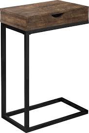 Metal hardware accents and the brushed driftwood finish top are an interesting pair. Metal Accent Tables Round Tall Small Metal Accent Table Styles