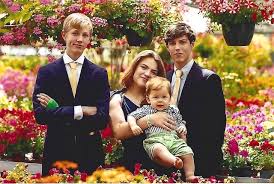 Tessy Antony de Nassau, Frank Floessel, Prince Gabriel and Prince Noah de  Nassau