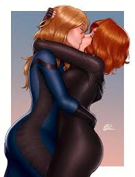 Invisible Woman & Black Widow Making Out (2dnsfw) [Marvel] : rrule34