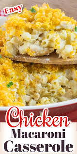 Chicken Macaroni Casserole In 2020 Cooked Chicken Recipes Leftovers Recipes Using Rotisserie Chicken Cooked Chicken Recipes