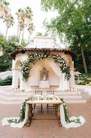 An Elegant Garden Wedding With Gorgeous Sri Lankan Touches Garden Wedding Sweetheart Table Wedding Garden Wedding Decorations