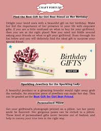 You don't have to clear out your bank account to get your girlfriend a gift she'll love—just check out these gifts for your girlfriend, all under $30. Best Gift For Girl Best Friend Craft Fortune 9873327409 By Code Diffusion Technologies Issuu