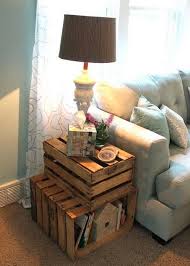 25 Diy Side Table Ideas With Lots Of Tutorials Home Decor Easy Home Decor Diy Wooden Crate