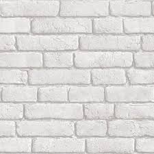 Muriva Brick 3d Effect White Wallpaper J30309 White Brick Wallpaper White Brick Brick Wallpaper Uk