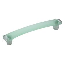 The walnut finish helps to add warmth to your space, even if the entire kitchen is white. Richelieu 5 1 16 In Center To Center Green Glass Arch Handle Drawer Pulls In The Drawer Pulls Department At Lowes Com