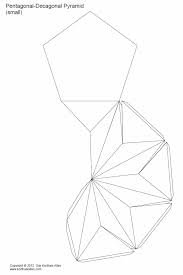 This makes it the cartesian product of a pentagon and a line segment. Paper Pentagonal Decagonal Pyramid Triakis Pentagonal Pyramid
