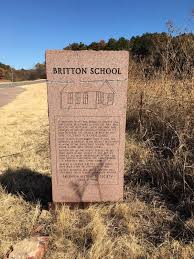 Britton School Historical Marker