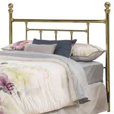 5% rewards with club o · free shipping over $45 Hillsdale Chelsea Classic King Metal Headboard In Brass 1037