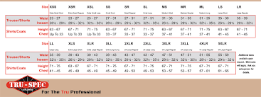 Propper Bdu Size Chart Bedowntowndaytona Com