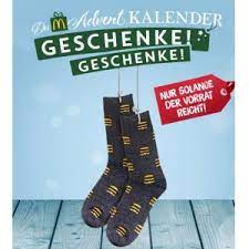Mc donalds weihnachtssocken dezember 2020 !!! Mcdonald S Gratis Mcdonald S Socken Nur Am 21 Dezember Sparhamster At