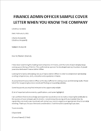 How to start a cover letter. Finance Admin Officer Cover Letter