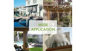 We created it so that it could be taken apart and put away for the winter. 33ft Hose Water Misting Cooling System Sprinkler Hose Irrigation Nozzles Set Groupon