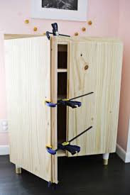 Ikea Ivar Cabinet Hack Turned Into A Bar Cabinet A Beautiful Mess Ikea Ivar Cabinet Ikea Ivar Ikea Bar Cabinet