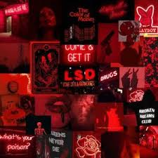 Aesthetic spotify covers 300x300 sad spotify covers 300x300 spotify album covers 300x300 300x300 spotify playlist pictures red aesthetic aesthetic 300x300 image for spotify.text can be added if superusers contact spotify. Red Grunge Sexy Vintage Wall Collage Kit Erotic Aesthetic Horror Gothic Trendy Bedroom 100 Piece 4x6 High Quality Prints 4k Best Of Wallpapers For Andriod And Ios