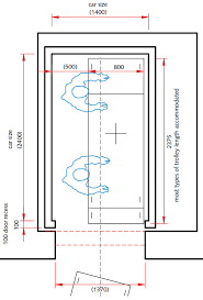 So, for a standard lift shaft requirement for a 6 passenger is about 1650mm wide and 1650mm the size of a cab varies from the rated load of the elevator. Hospital Lifts Curti Lifts