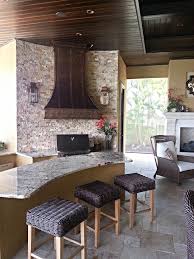 Here are three of the best outdoor range hoods: Outdoor Kitchen W Custom Vent Hood Rustic Patio Tampa By Premier Outdoor Living Design Houzz