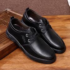 Leather Shoes Men S New Business Casual Season Breathable Middle Aged Soft Bottom Non Slip Dad Men S Shoes Ba Leather Shoes Men Shoes Mens Formal Shoes For Men