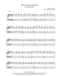River Flows In You By Yiruma Piano Sheet Music Rookie Level River Flow In You Piano Sheet Piano Sheet Music
