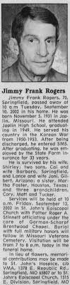 Obituary for Jimmy Frank Rogers