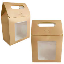 Left to right x width: Window Front Closed And Open Gift Bag Boxes Clear Pvc Large Party Display Ebay