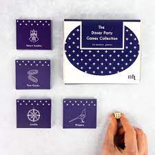 You buy a giant party platter of cookies from the supermarket for everybody to use, and you. Grayson 4 In 1 Dinner Party Games Plastic Free Games By Mindful Host