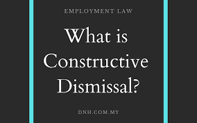 Saravanan said this approach is significant to ensure labour laws are relevant to the current situation in order to assure the welfare and safety of employees are protected under this new norm. Constructive Dismissal In Malaysia Donovan Ho