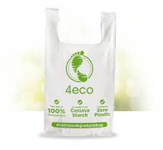 200 X 4eco Cassava Starch Carrier Bags 4eco