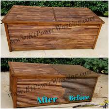 With the finest quality teak and elegant designs, we guarantee you will be impressed with the fine bedroom sets, wall units, entertainment centers, and. Teak Furniture Clean And Seal In Houston Tx Latest Project From Kt Power Washing