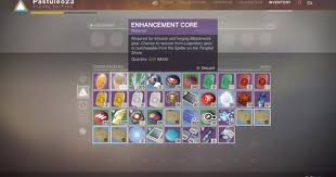 Sold by spider, the cost doubles for each purchase on the same day; Destiny 2 The Future Of Enhancement Cores In Season 7 Hotfix 2 2 1 1 Goes Live Today
