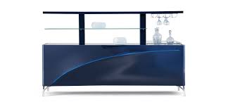 Sideboard Bar With Backlit Facade Made In Thermoformed Daquacryl Finish Many Colours Available Top In Mat Sideboard Bar Sideboard Designs Sideboard Living