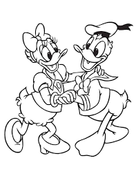 Valentines Day Coloring Pages Donald And Daisy Duck In 2020 Cartoon Coloring Pages Disney Coloring Pages Valentines Day Coloring