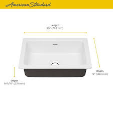 Looking for the best undermount kitchen sink? Delancey 30x19 Inch Cast Iron Kitchen Sink American Standard