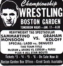 Boston Ma Garden 1976 01 17 Wwwf Wrestling Posters Wrestling Superstars Pro Wrestling