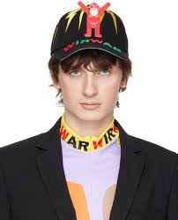 Otherworldly Baseball Cap in Black Walter Van Beirendonck