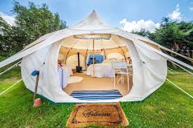 Back In Store Now And Selling Fast Order Now To Avoid Disappointment This Is Our Double Door Model With Mosquito N Tent Glamping Cool Tents Lotus Belle Tent