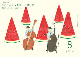 Shibuya 7th Floor 2013 On Behance Graphic Design Illustration Graphic Illustration Watermelon Illustration