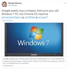 It is derived from the free software chromium os and uses the google chrome web browser as its principal user interface. Google Acquires Neverware Whose Cloudready Allows Chrome Os To Be Installed On Old Windows Pcs Born S Tech And Windows World