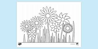 Free printable bursting blossoms flower coloring page #2610656. Free Cute Flower Colouring Colouring Sheets